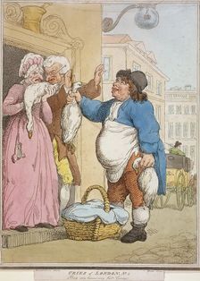 Buy my Goose, my fat Goose plate II of Cries of London, 1799. Artist: H Merke