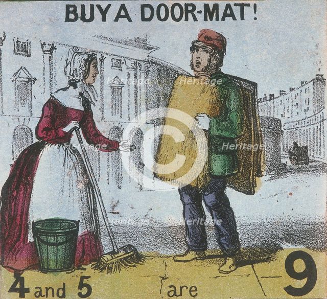 'Buy a Door-mat!', Cries of London, c1840. Artist: TH Jones