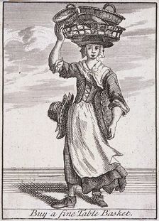 Buy a fine Table Basket Cries of London, (c1688?). Artist: Anon