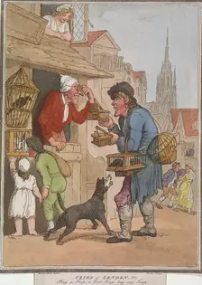Buy a Trap, a Rat Trap, buy my Trap plate I of Cries of London, 1799. Artist: H Merke