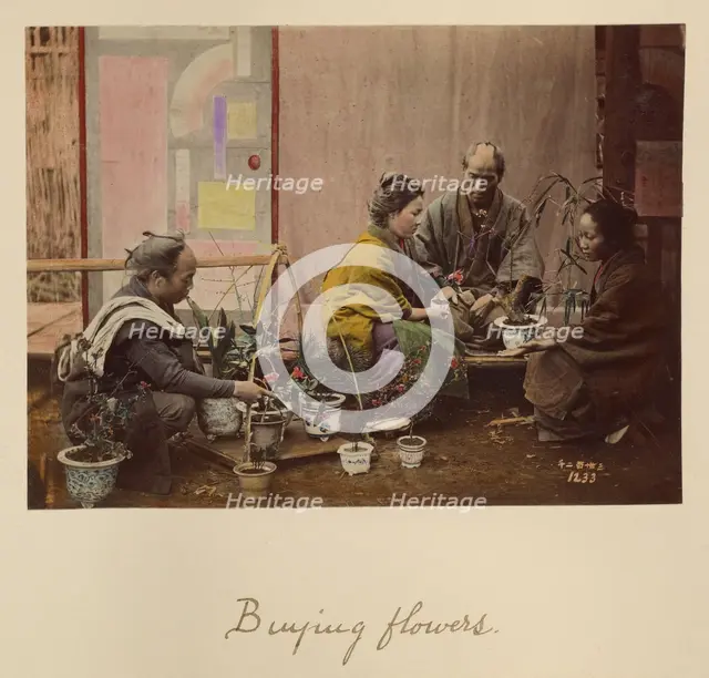 Buying Flowers, about 1873-1883. Creator: Shinichi Suzuki I.