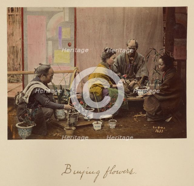 Buying Flowers, about 1873-1883. Creator: Shinichi Suzuki I.