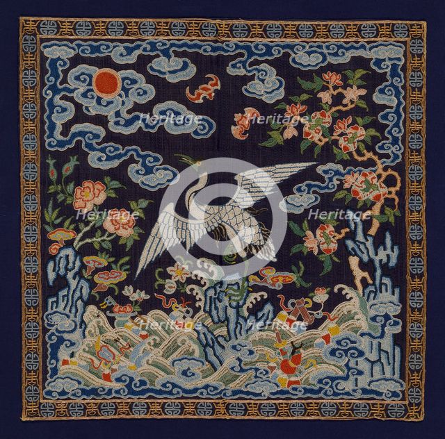 Buzi (Court Rank Badge), China, Qing dynasty (1644-1911), 1850/75. Creator: Unknown.