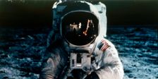 Buzz Aldrin on the Moon, Apollo II mission, July 1969. Creator: Neil Armstrong