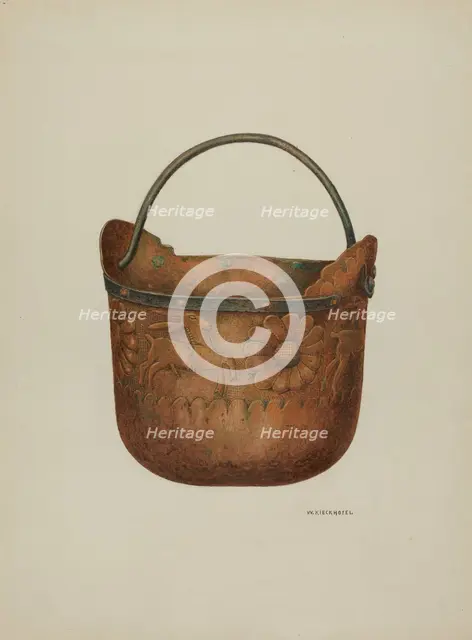 Bucket, c. 1940. Creator: William Kieckhofel.
