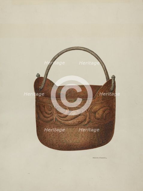 Bucket, c. 1940. Creator: William Kieckhofel.