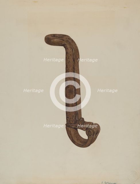 Bucket Hooks, c. 1938. Creator: Paul Poffinbarger.