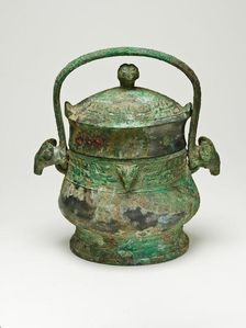 Bucket with Swing Handle, Western Zhou dynasty ( 1046-771 BC ), 1000/950 BCdd. Creator: Unknown