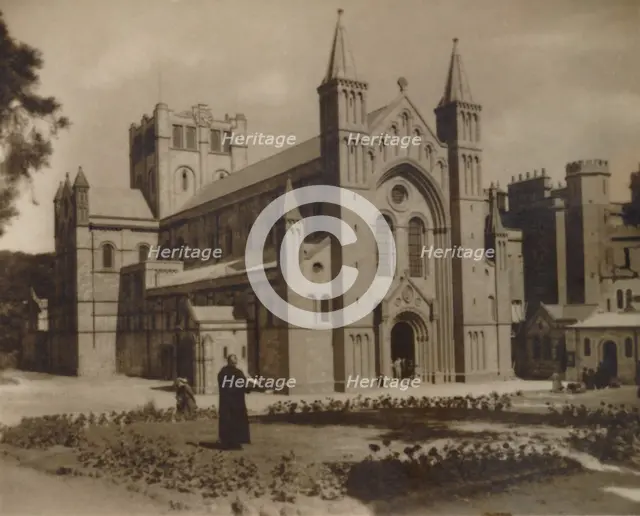 'Buckfast Abbey Church,' (N.W)', late 19th-early 20th century. Artist: Unknown.