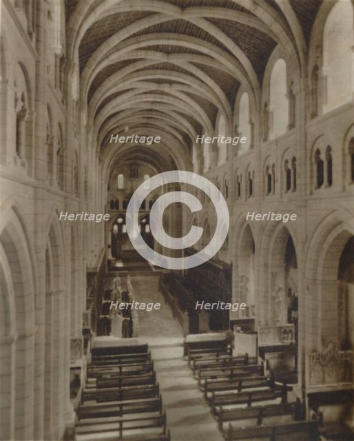 'Buckfast Abbey Church (Interior)', late 19th-early 20th century. Artist: Unknown.