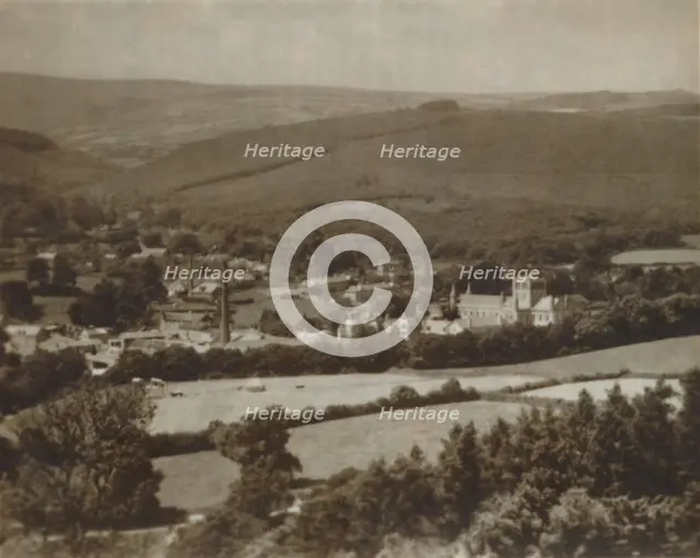 'Buckfast Abbey and Dartmoor', late 19th-early 20th century. Artist: Unknown.