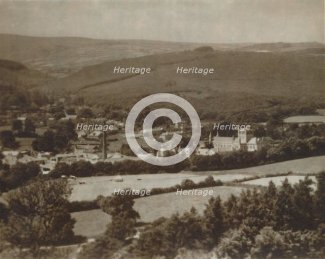 'Buckfast Abbey and Dartmoor', late 19th-early 20th century. Artist: Unknown.