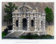 Buckingham Water Gate, the Strand, London, c1850