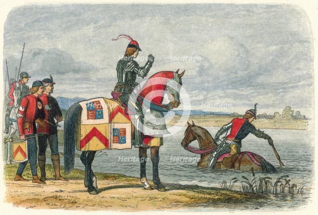 'Buckingham finds the Severn impassable', 1483 (1864). Artist: James William Edmund Doyle.