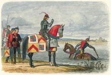 Buckingham finds the Severn impassable 1483 (1864). Artist: James William Edmund Doyle