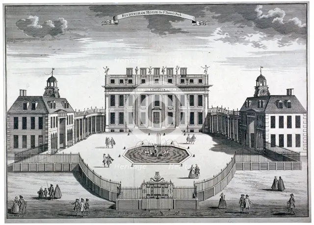 Buckingham House, Westminster, London, 1754. Artist: Sutton Nicholls