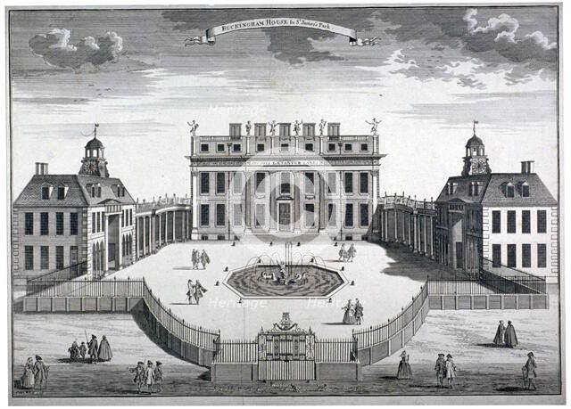 Buckingham House, Westminster, London, 1754. Artist: Sutton Nicholls