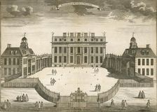 Buckingham House in St James Park London, 1750. Artist: Sutton Nicholls