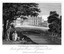 Buckingham House, St James Park London, 1816.Artist: JC Varrall