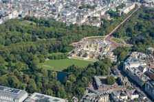 Buckingham Palace and Gardens, City of Westminster, London, 2021. Creator: Damian Grady