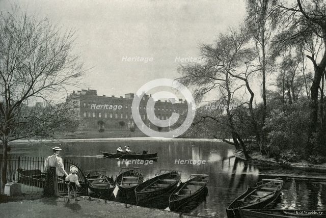 'Buckingham Palace', (c1897). Artist: E&S Woodbury.