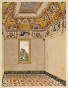Buckingham Palace: Garden Pavilion: Perspective view of the Scott Room, 1846. Creator: Unknown