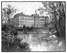 Buckingham Palace from St James's Park, London, c1888