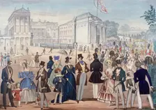 Buckingham Palace, London, 1839. Artist: Anon