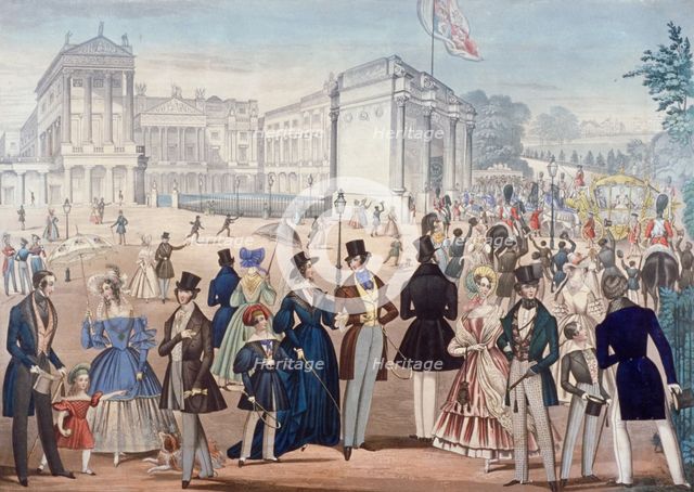 Buckingham Palace, London, 1839. Artist: Anon