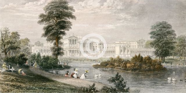 Buckingham Palace, Westminster, London, 1835. Artist: Thomas Higham.