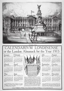 Buckingham Palace, Westminster, London, 1914. Artist: William Monk