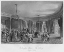 Buckingham Palace, - The Library. Foreign Leveé c1841. Artist: Henry Melville
