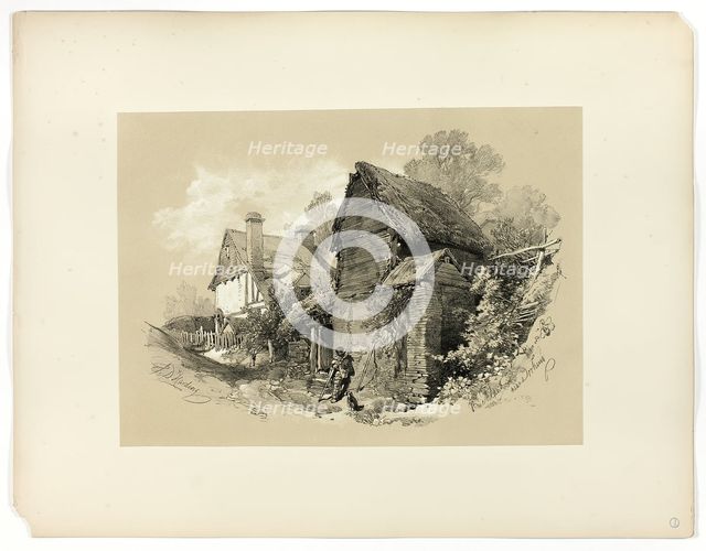 Buckland, Near Dorking, from Picturesque Selections, c. 1859-60. Creator: James Duffield Harding.