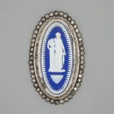 Buckle Medallion (part of buckle), Burslem, Late 18th century. Creator: Wedgwood
