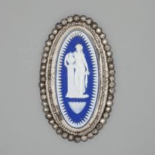 Buckle Medallion (part of buckle), Burslem, Late 18th century. Creator: Wedgwood