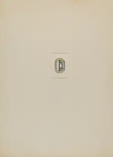 Buckle, c. 1936. Creator: Charles Criswell