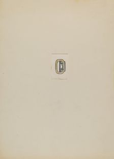 Buckle, c. 1936. Creator: Charles Criswell