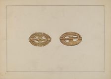 Buckle, c. 1937. Creator: Evelyn Bailey