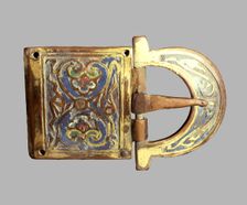 Buckle decorated with enamels