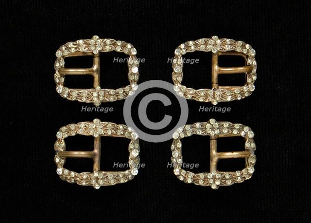 Buckle, possibly British, 1790-1830. Creator: Unknown.