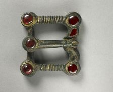 Buckle with Animal-Shaped Thorn and Belt Plate, 400s. Creator: Unknown