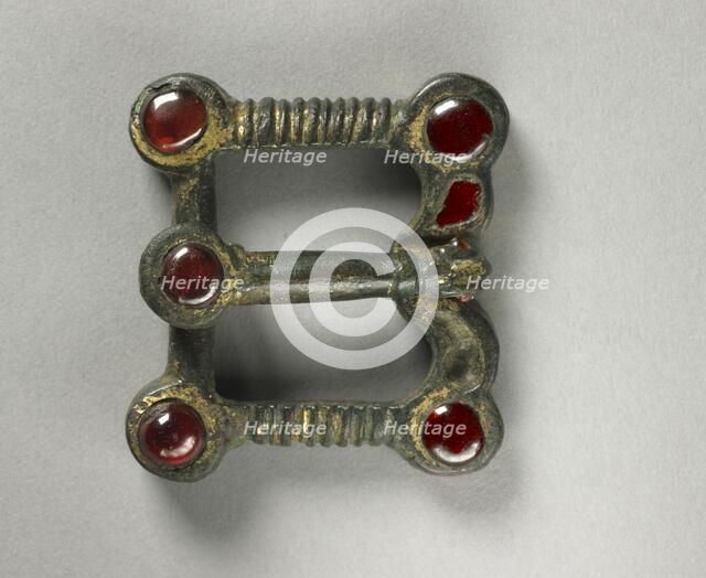 Buckle with Animal-Shaped Thorn and Belt Plate, 400s. Creator: Unknown.