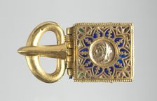 Buckle with Embossed Head in Profile, 400-600. Creator: Unknown