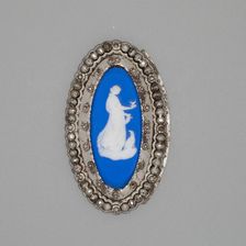 Buckle with Hebe and Eagle, Burslem, Late 18th century. Creator: Wedgwood