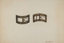 Buckles, c. 1938. Creator: Claude Marshall