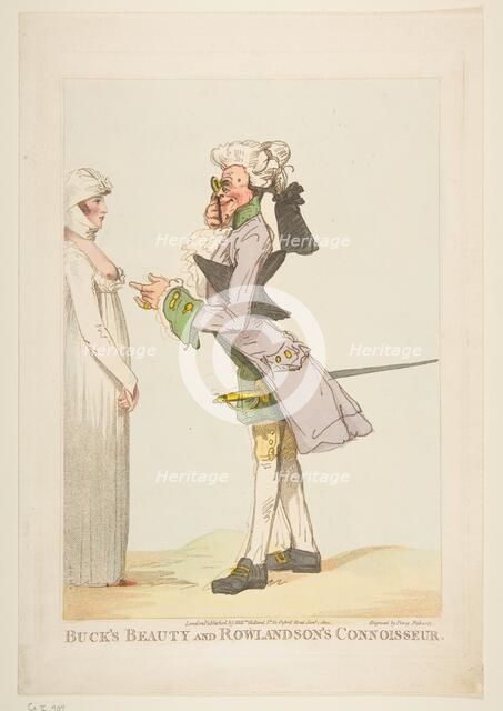 Buck's Beauty and Rowlandson's Connoisseur, January 1, 1800. Creator: Piercy Roberts.
