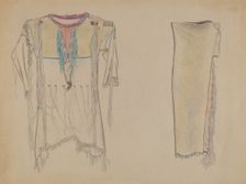 Buckskin Shirt and Leggings, 1935/1942. Creator: Unknown
