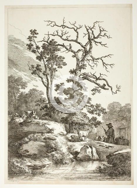 Bucolic Scene, n.d. Creator: Jean Baptiste Marie Huet.