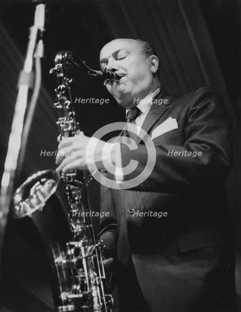 Bud Freeman, Daily Mail International Jazz Festival, Manchester, 1963. Creator: Brian Foskett.