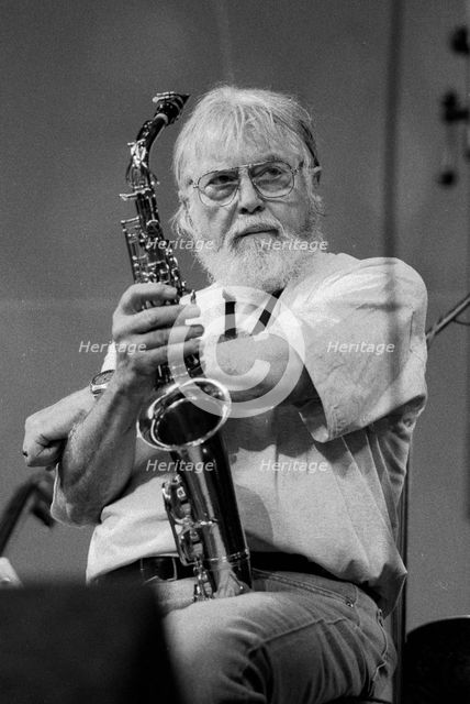Bud Shank, Brecon Jazz Festival, Brecon, Powys, Wales, Aug 2000. Artist: Brian O'Connor.